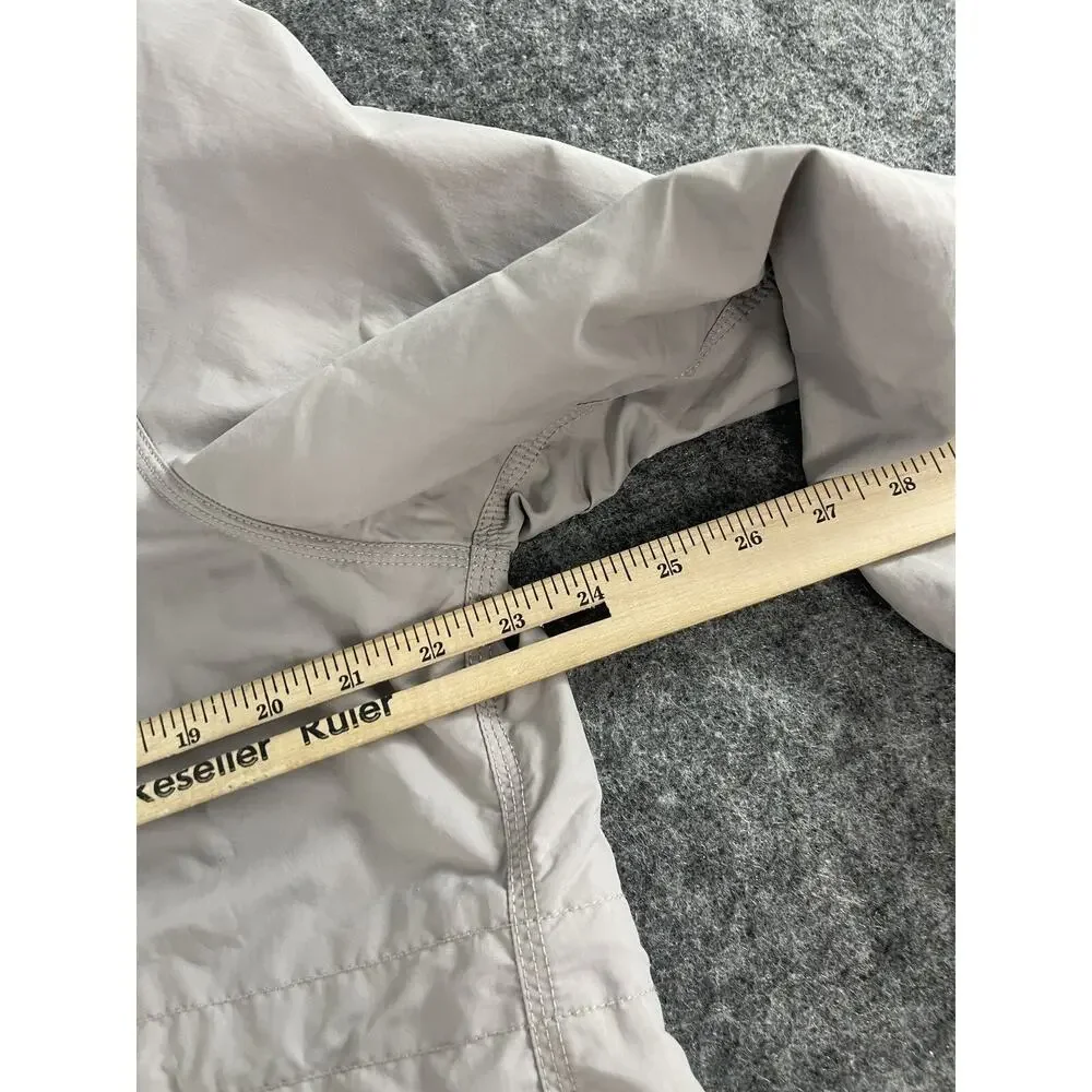 Carhartt Jacket Women Extra Large 16 18 Gray Hooded Windbreaker Lightweight N192